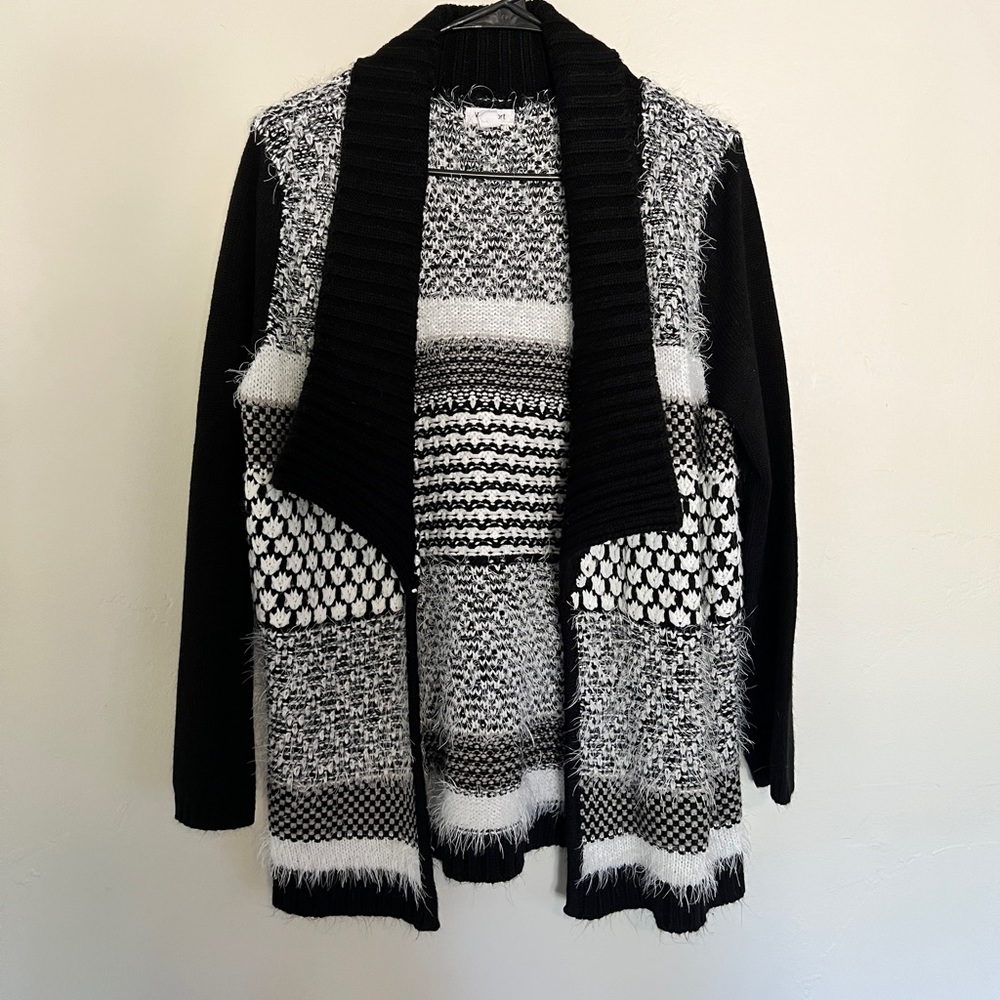 Westport lovely black and white cardigan